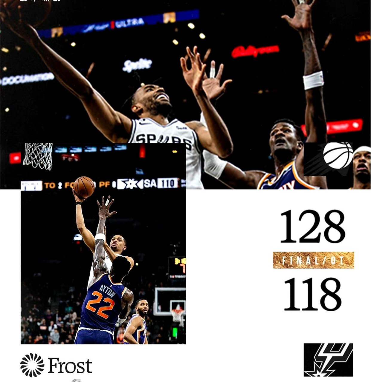 南韩男篮碾压马刺，艾顿一己之力扛起全队